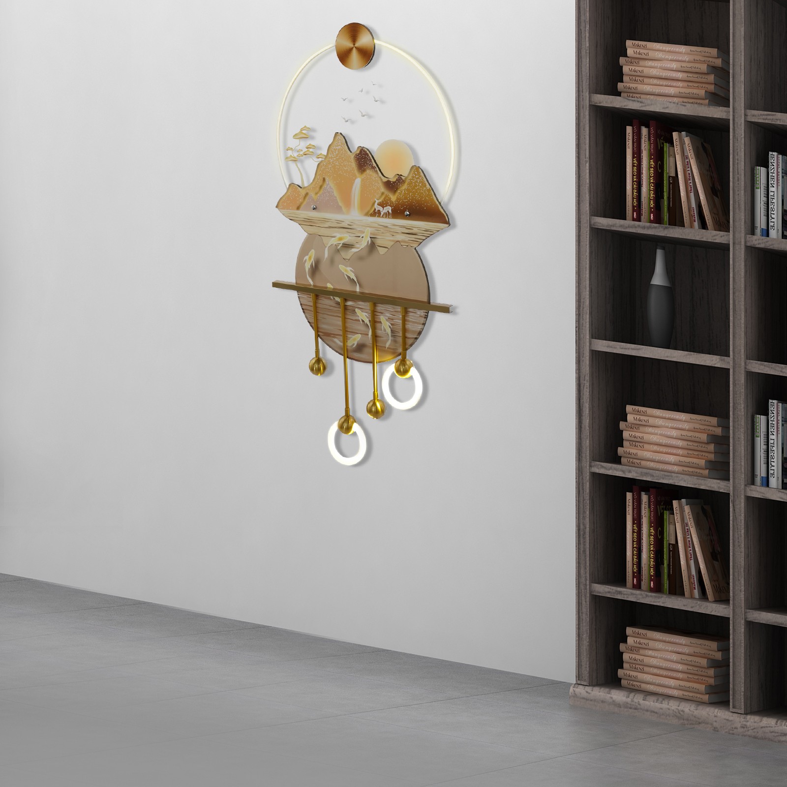 Wall Art Decor with Warm Led Light Art Decor Wall Art Decor for Living Rooms