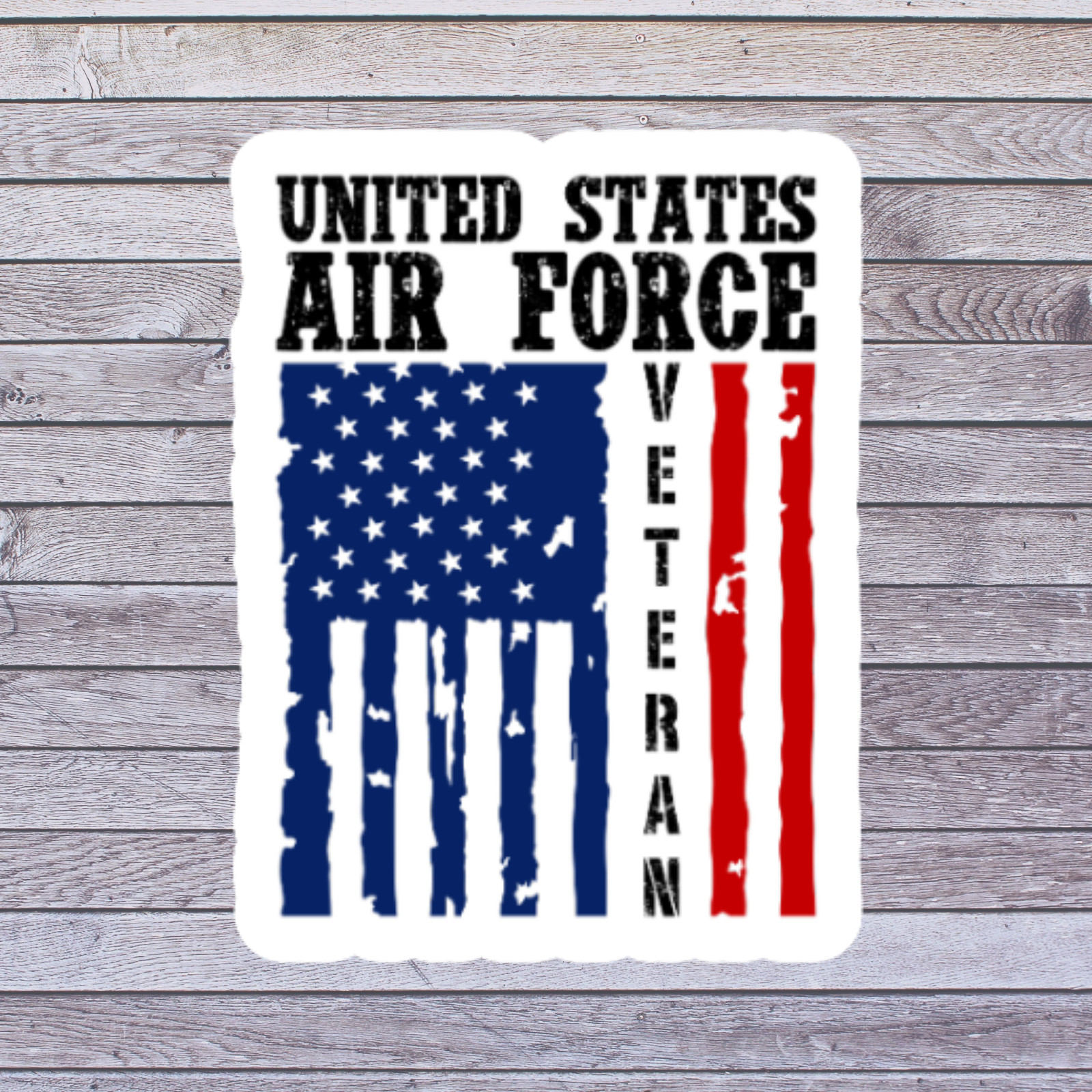 Military Sticker Vinyl Decal United States Air Force Veteran Patriotic USA