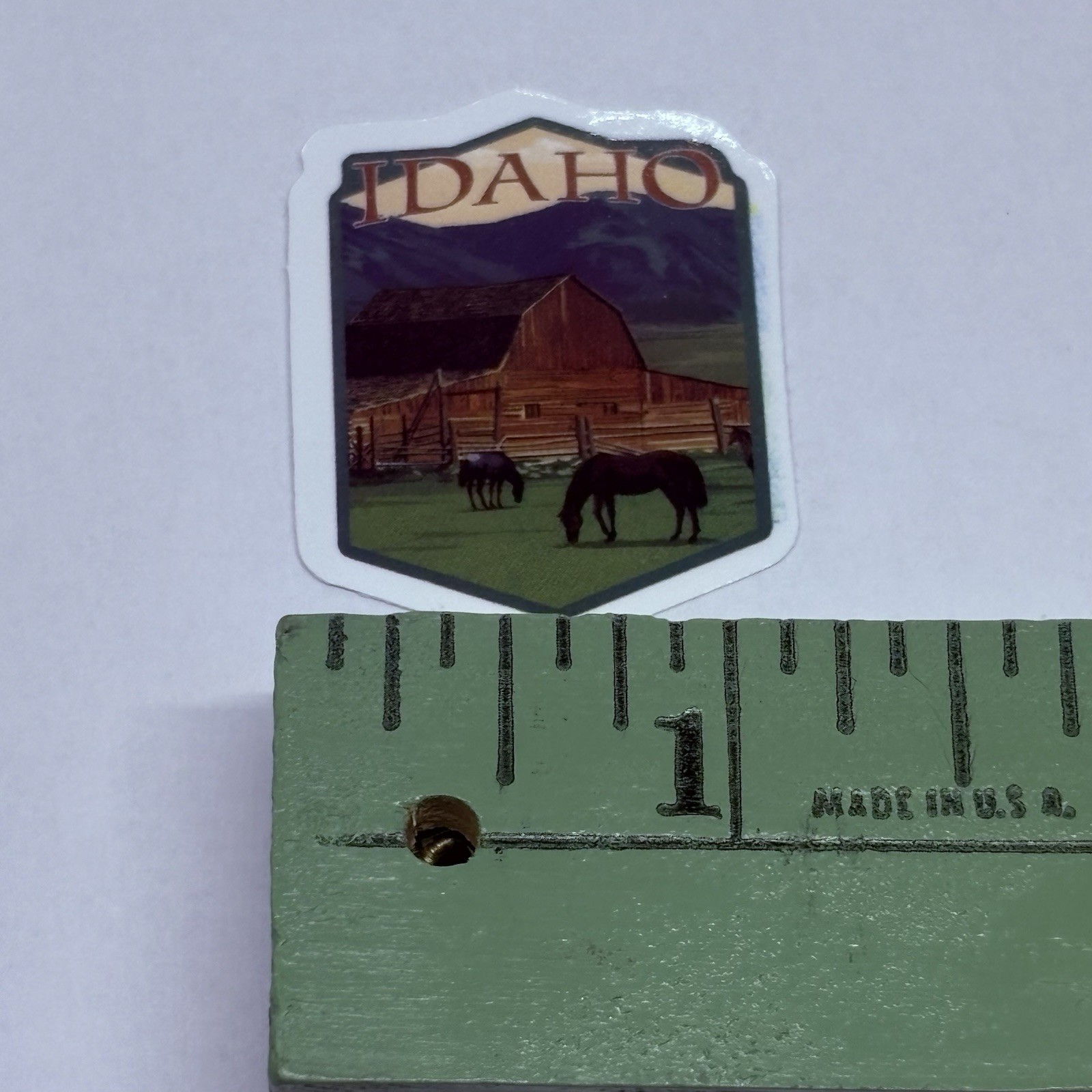 Idaho State Sticker Barn Horses Town Tour Travel Art Decal Vinyl Souvenir Tc6