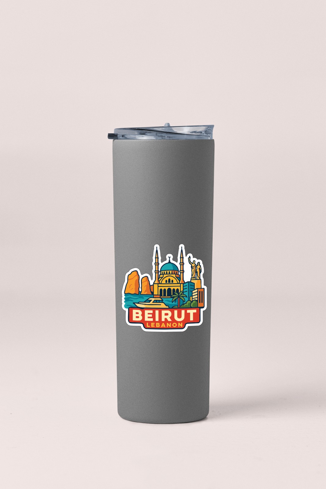Beirut Lebanon Sticker Decal Vinyl Die-Cut City Skyline Landmark Design