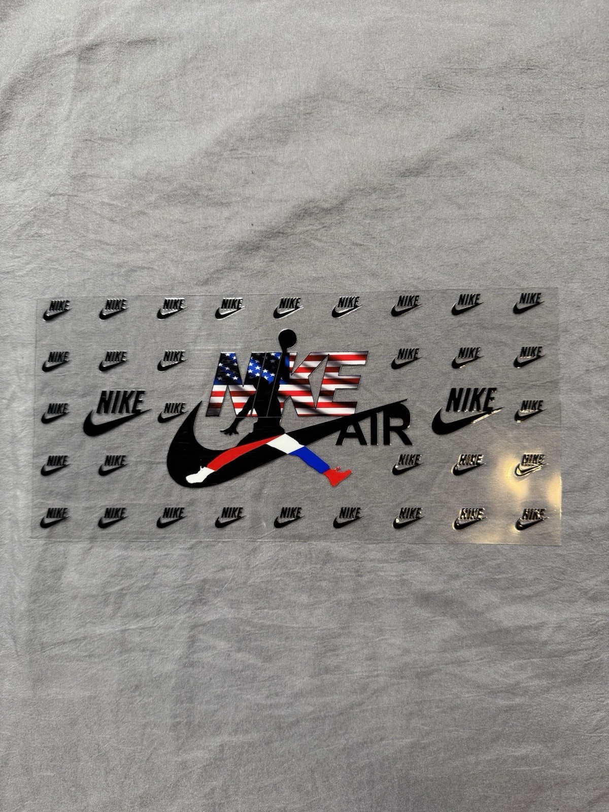 Red White & Blue UV DTF Transfer Sticker Wrap DIY Bottles Cup