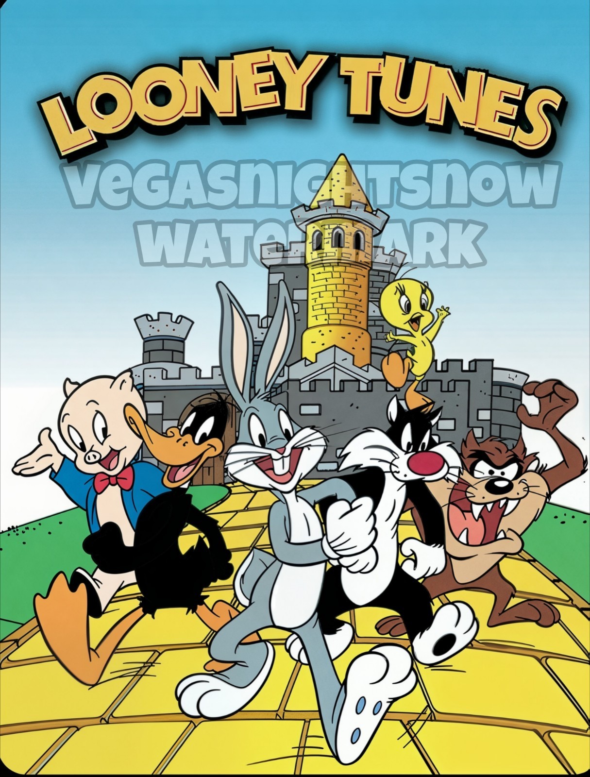 Looney Tunes Cartoon 4 Inch Vinyl Sticker Wizard Of Oz Draws Indoor/Outdoor