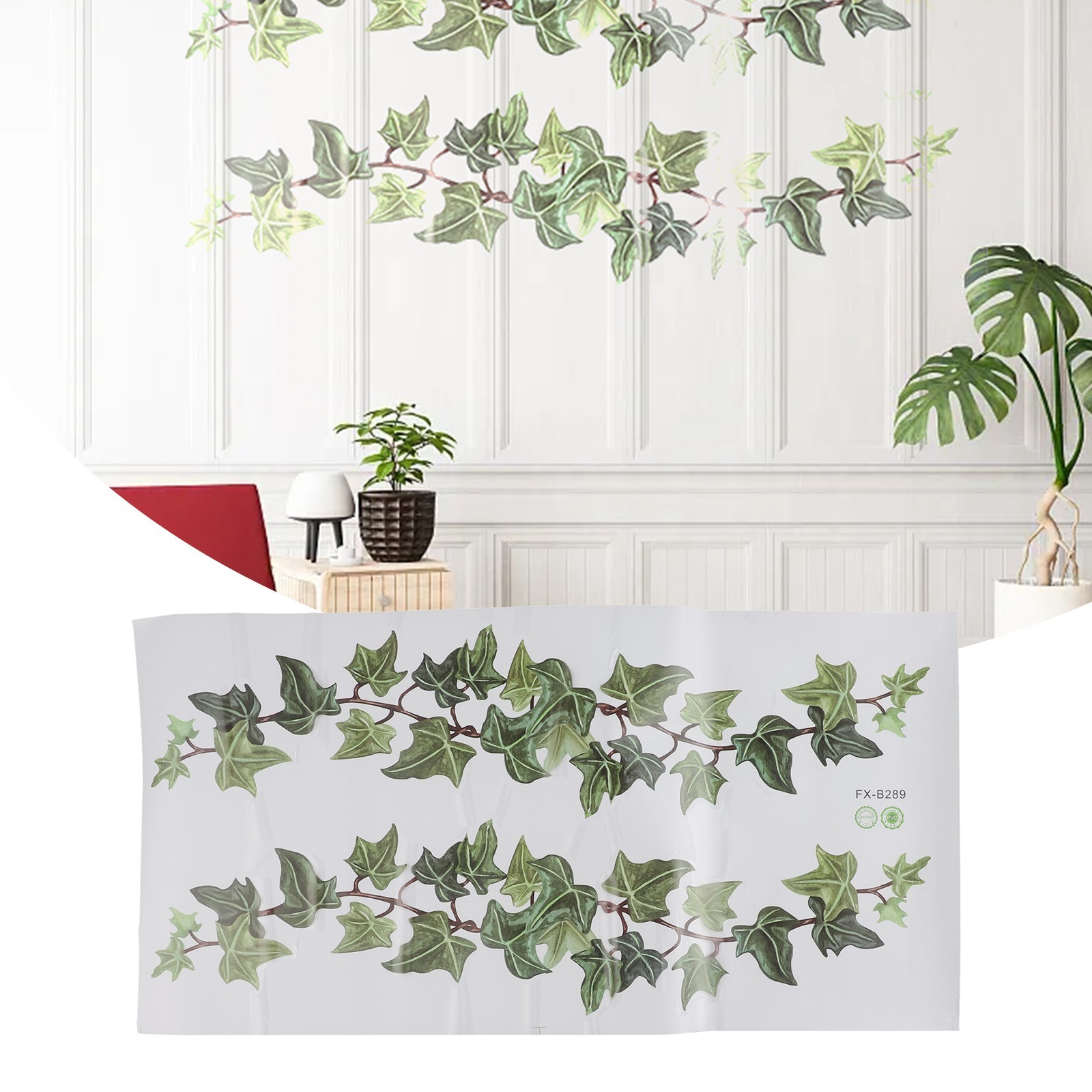 Green Vine Stickers Bedroom Living Room Wall Stickers Decal Mural Decoration New