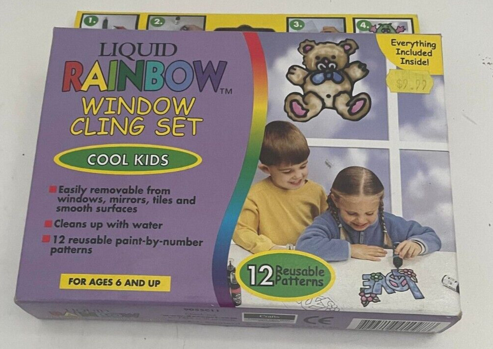 Liquid Rainbow Window Cling Set