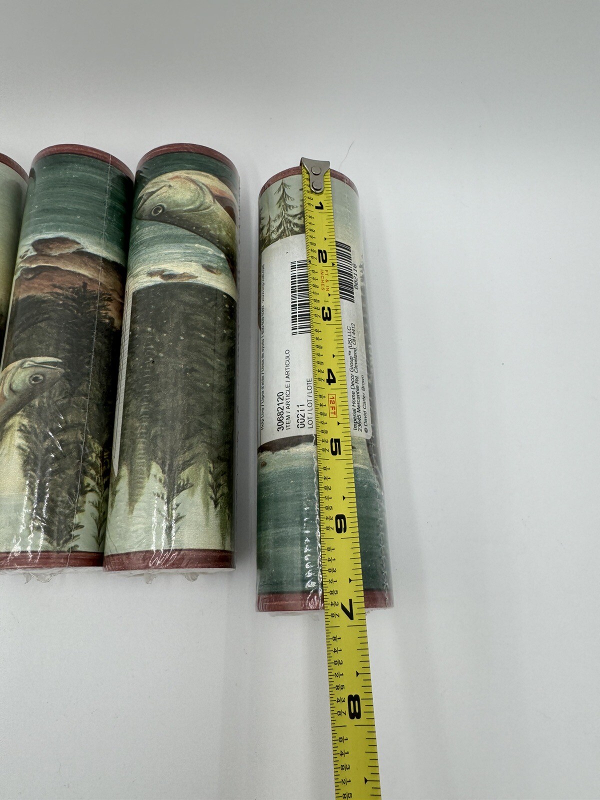 Wallpaper (4) Trout Stream Trees 9in X 20yd New Imperial David Carter Brown A