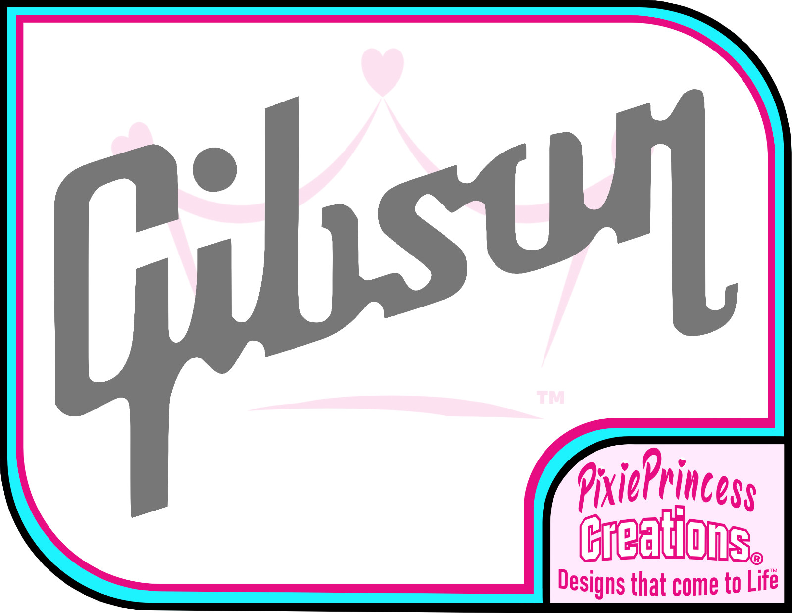 Gibson Guitar Bass Logo A Vinyl Sticker Laptop Tablet Bin Wall Art Window Music