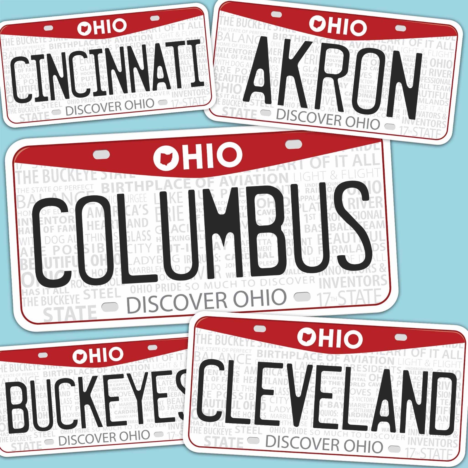 Ohio License Plate Stickers – Choose Your OH City