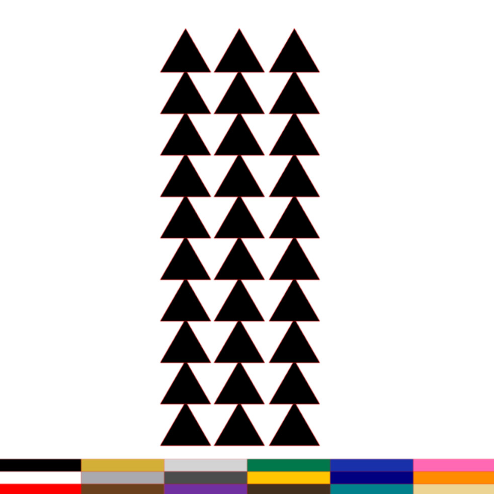 Hawaiian Tribal Triangles Decal PICK SIZE COLOR Vinyl Sticker Polynesian Tattoo