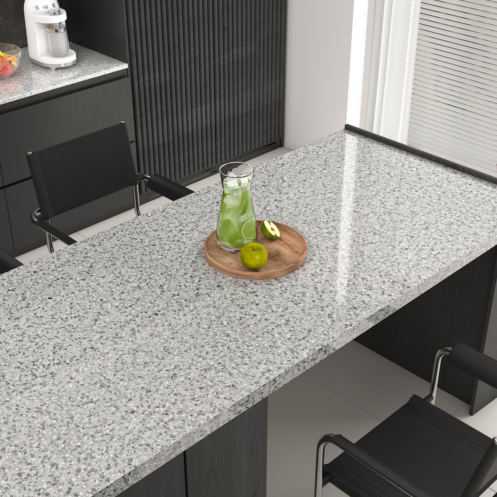 Light Grey Granite Countertop Contact Paper Waterproof Glossy Marble Contact …