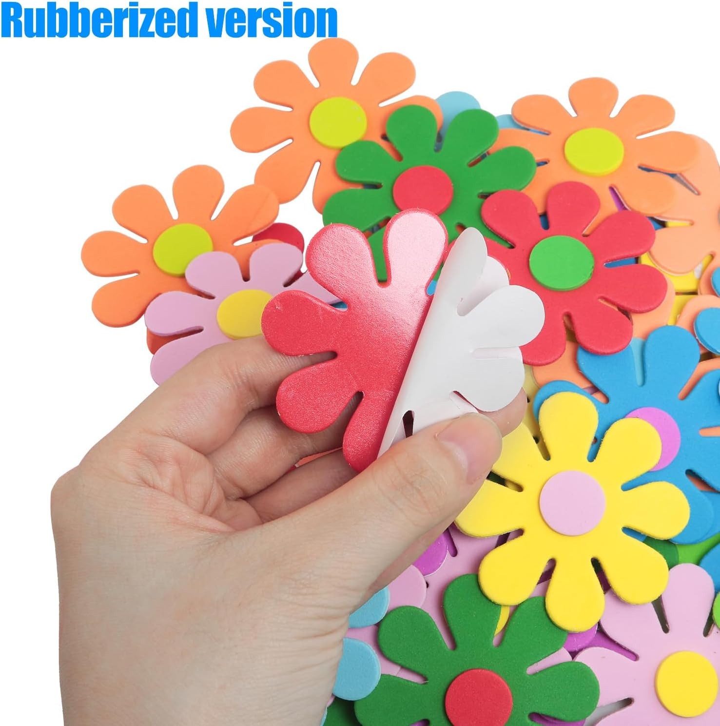 100PCS Foam Flower Stickers – Wall Stickers, Small Flower Sticker Foam Crafts fo