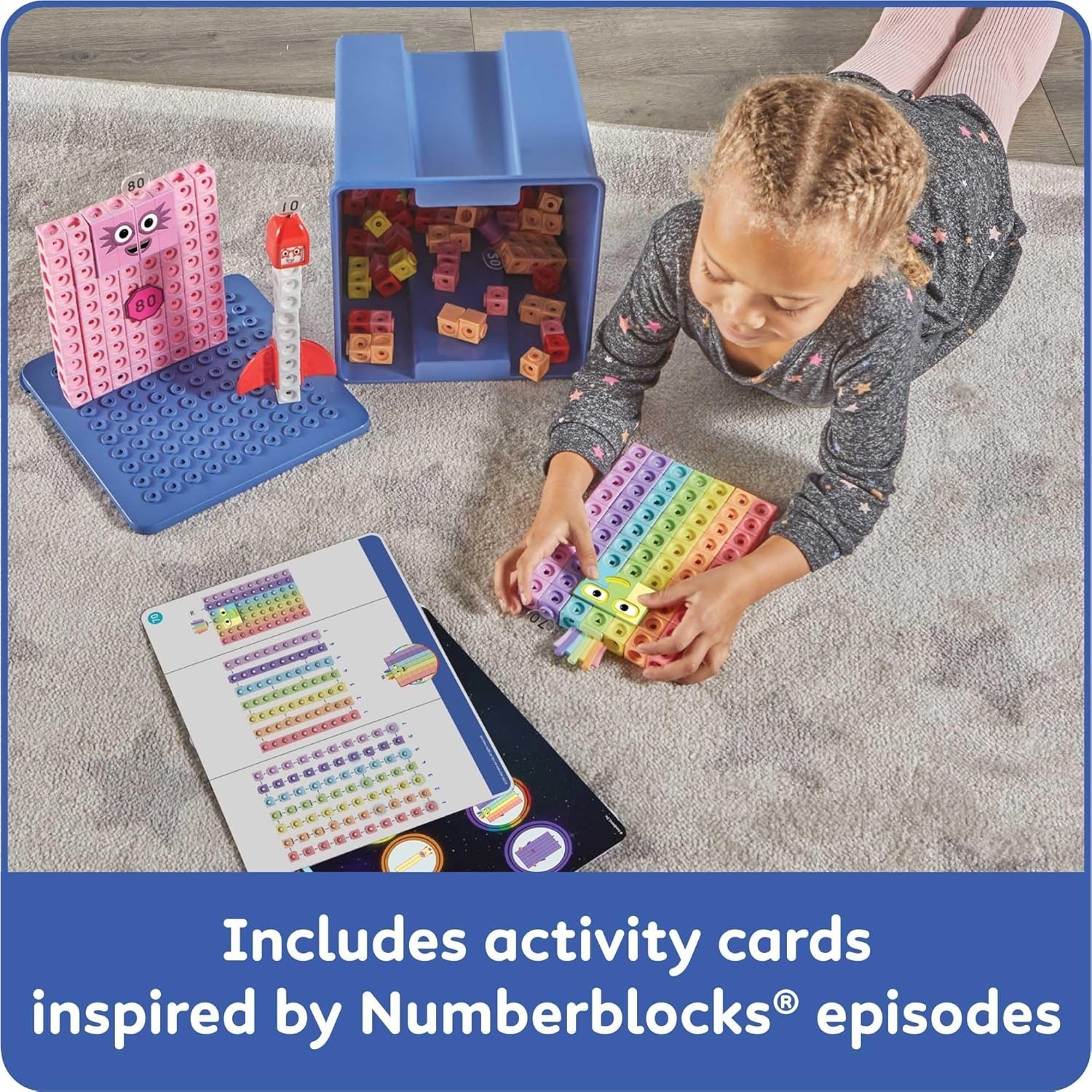 Numberblocks Mathlink Cubes Set Kids Educational Toys Preschool Learning