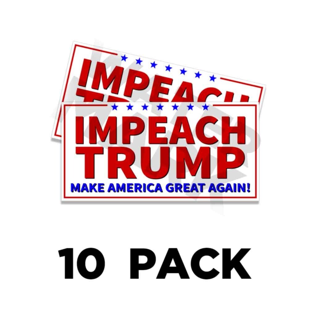 MINI IMPEACH TRUMP Donald Trump Sticker Decal Gas Pump Station 2×1 Stickers 10PK