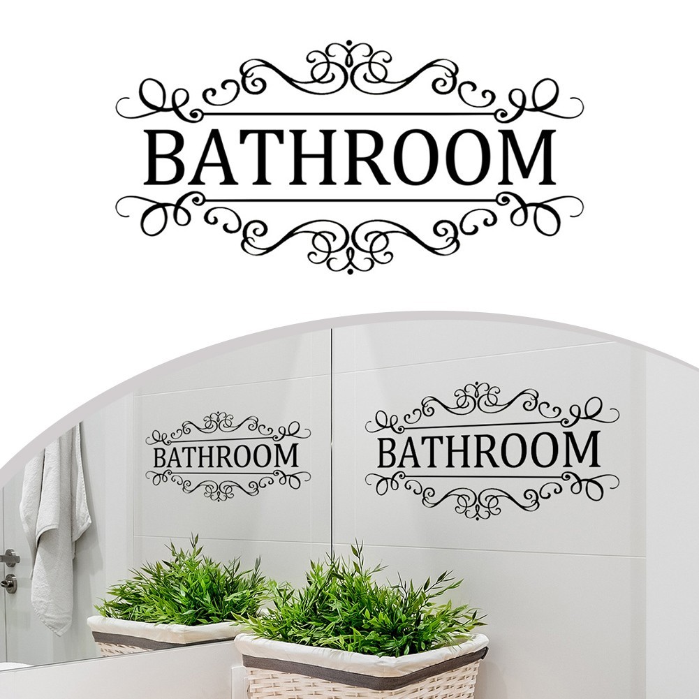 Bathroom Door Sign Lanel Sticker Decorative Sticker For Bathroom Toilet