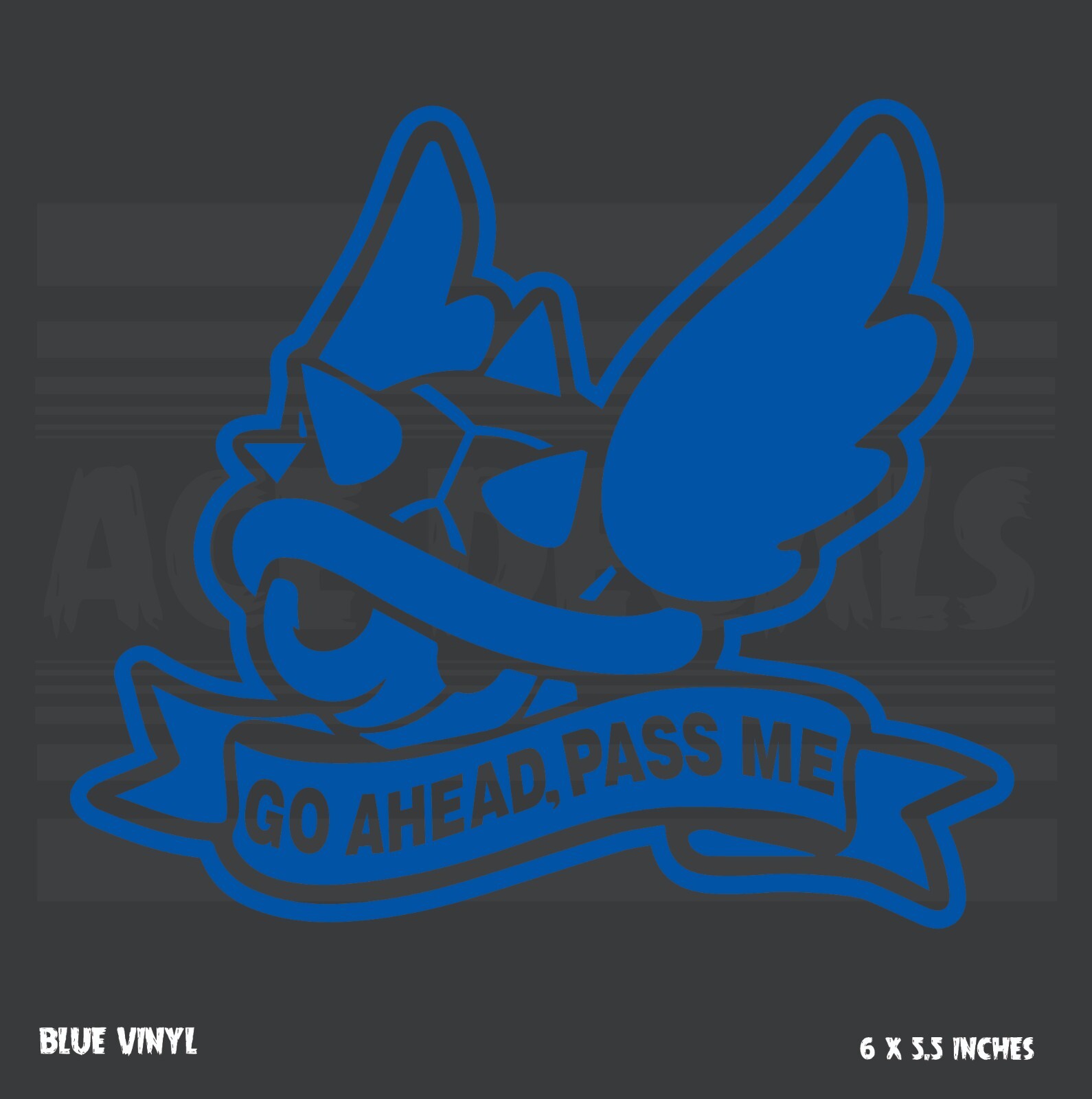 Mario Kart – Blue Shell – GO AHEAD, PASS ME – Nintendo – Funny – decal sticker
