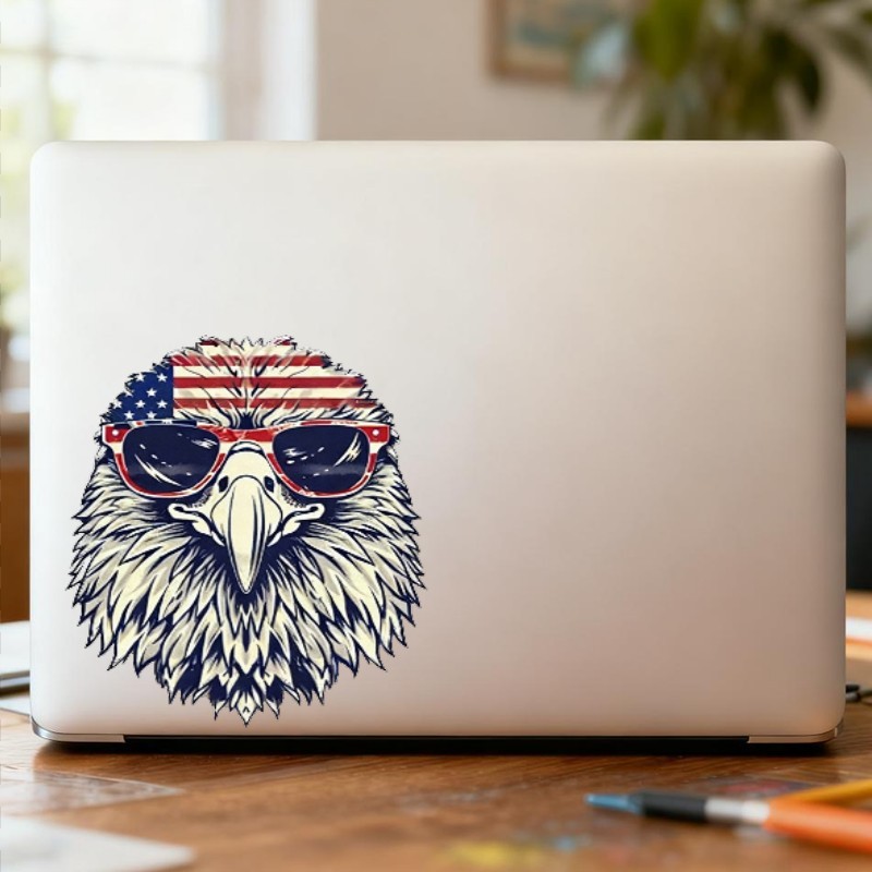 American Symbols Stickers Vinyl Self-adhesive Self-adhesive for Window Laptop UE