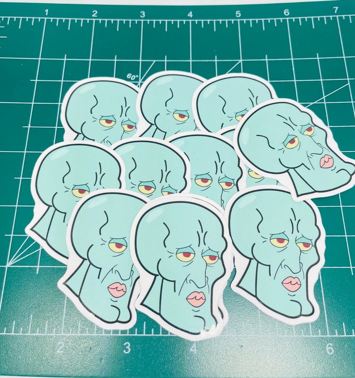 Handsome Squidward, (42) spongebob mini Stickers, | Cute, Funny decal For Laptop