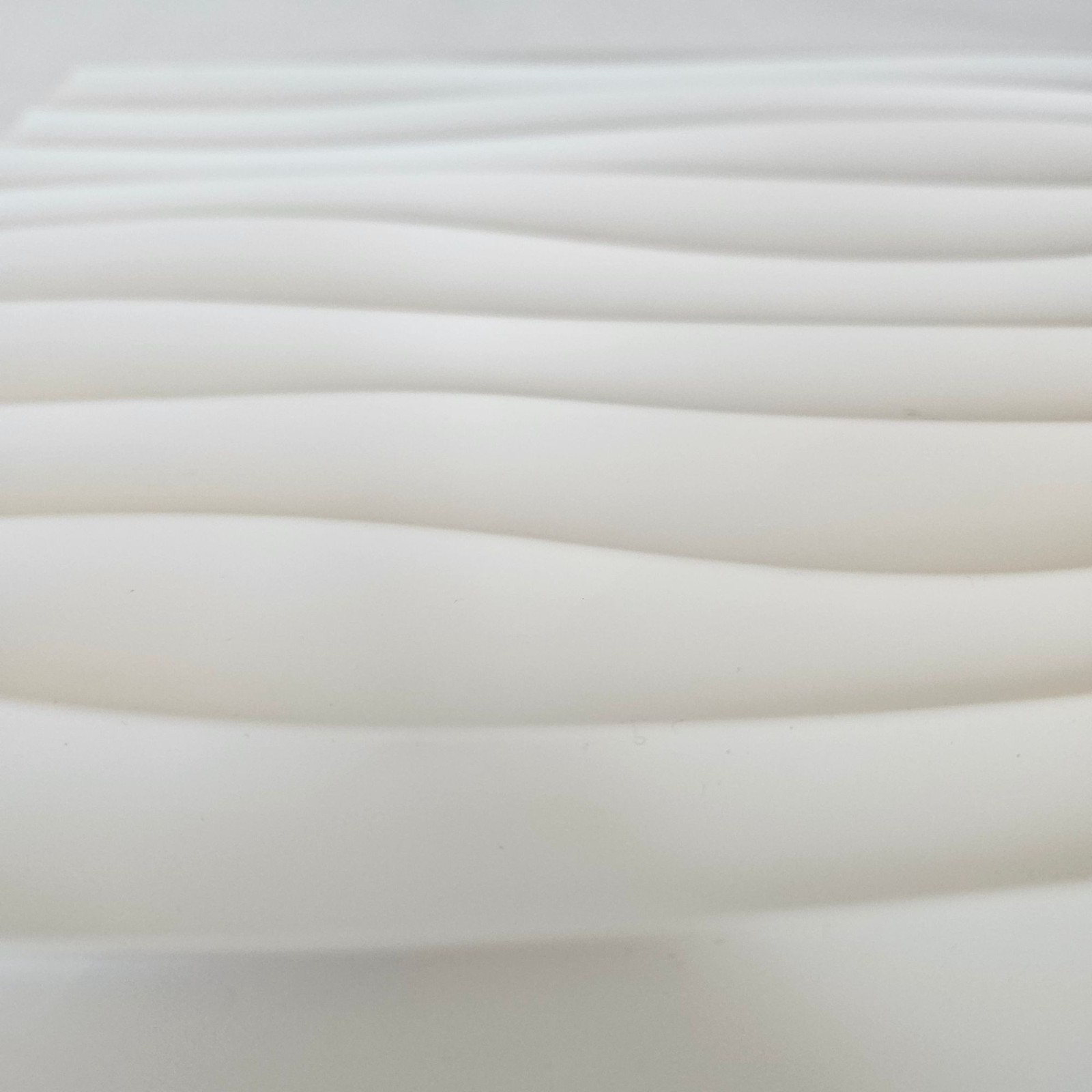 Set of 40-3D Wave Design PVC Wall Panels 12"x12" Sq. Ft. Coverage White Wall