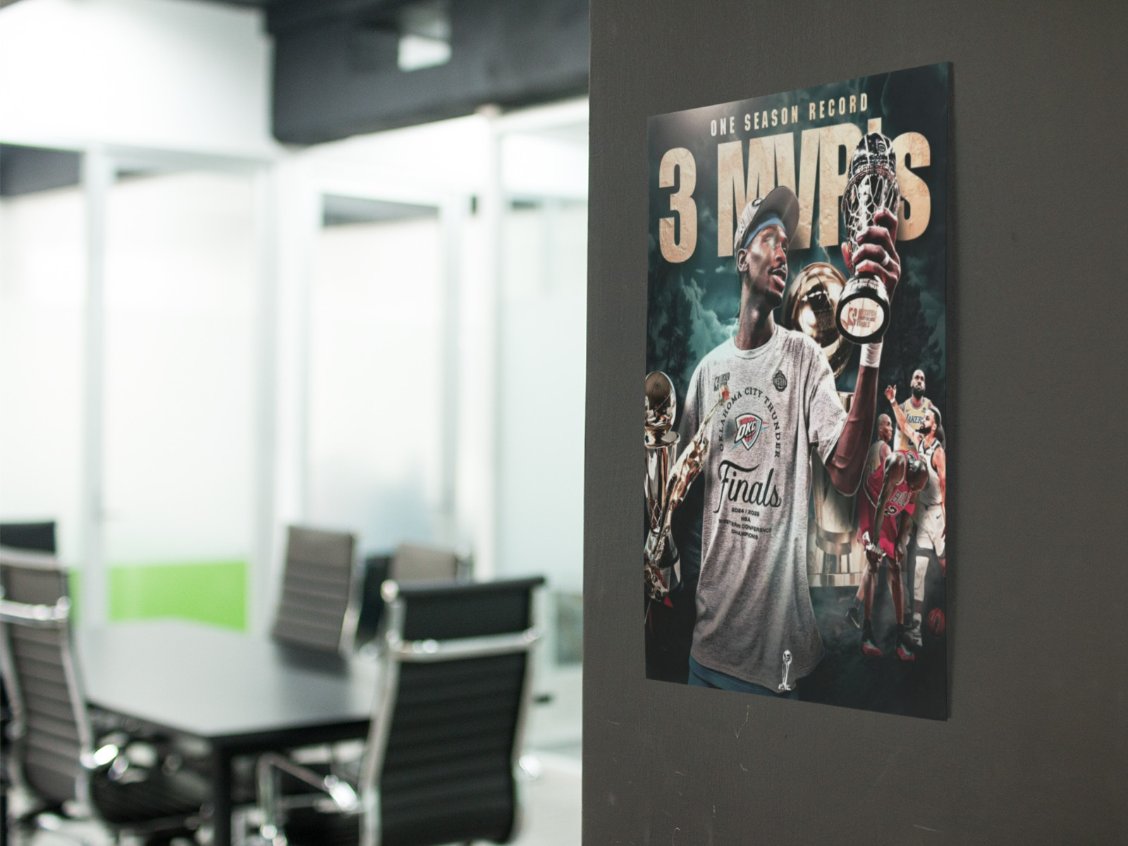 Championship Basketball Star Wall Vinyl Graphic Poster Print Removable Adhesive