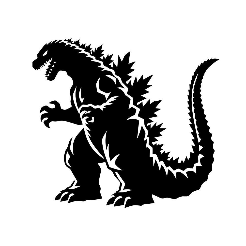 4" Godzilla Vinyl Decal Sticker