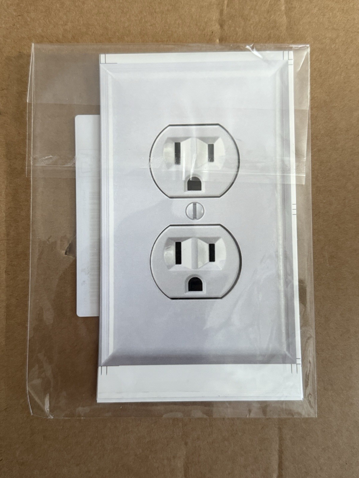 Fake American Standard Wall Outlet Stickers Plug Decals Vinyl Prank 5 Pc. PACK
