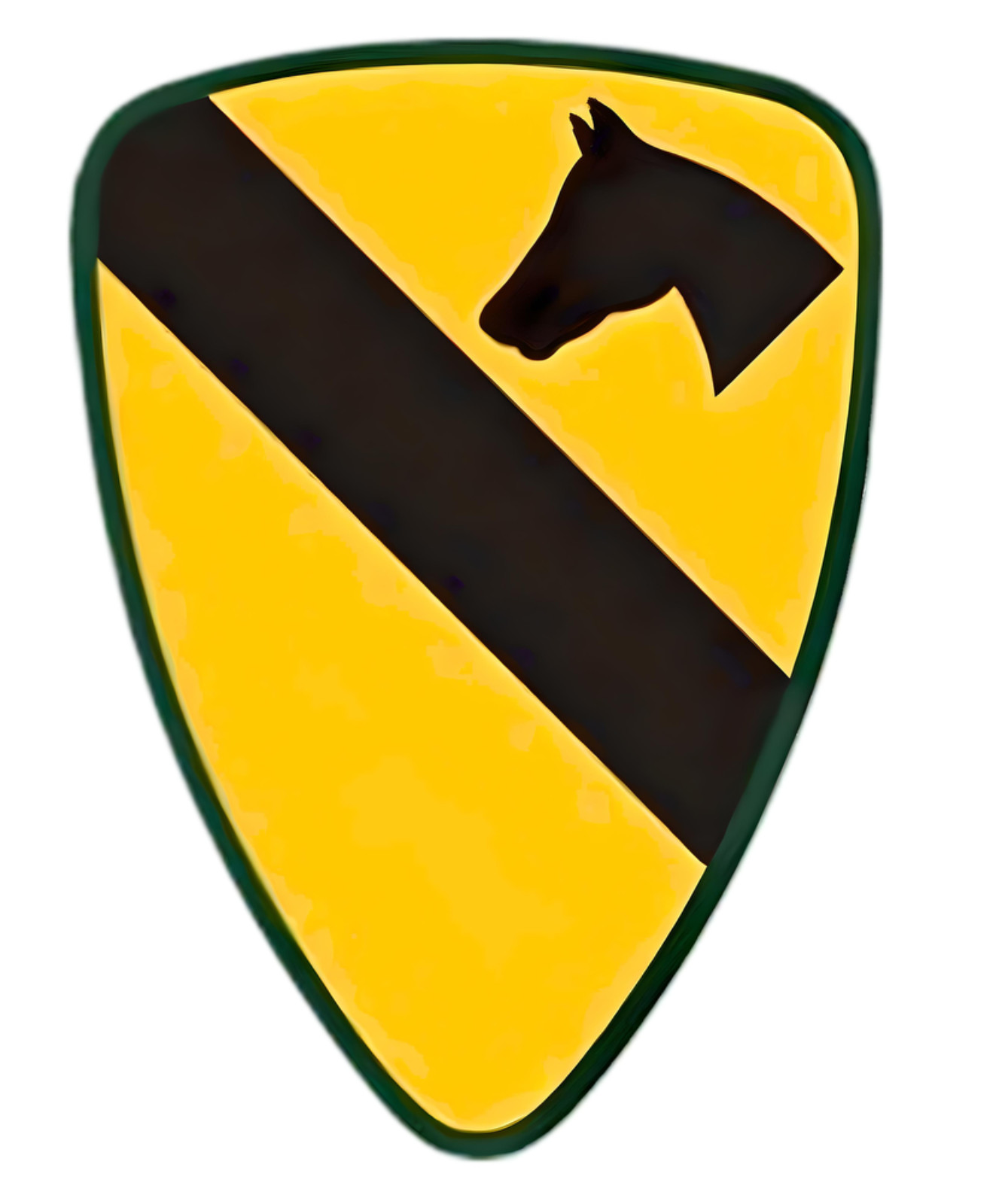 1st Cavalry Division vinyl laminated glossy patriotic USA Army Ft Hood Spurs