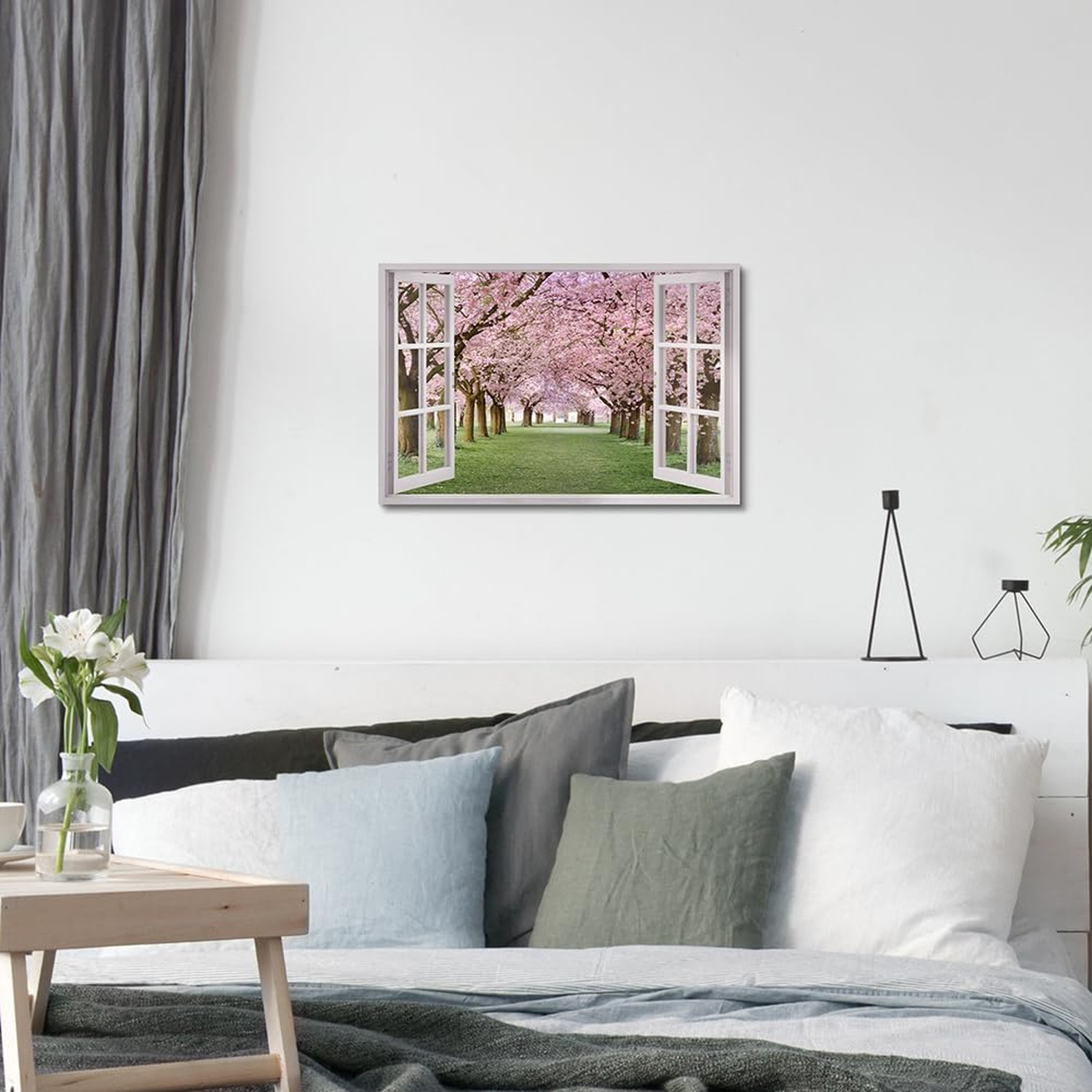 Window View Cherry Blossom Picture: Bedroom Aesthetic Flower Wall Art Nature …