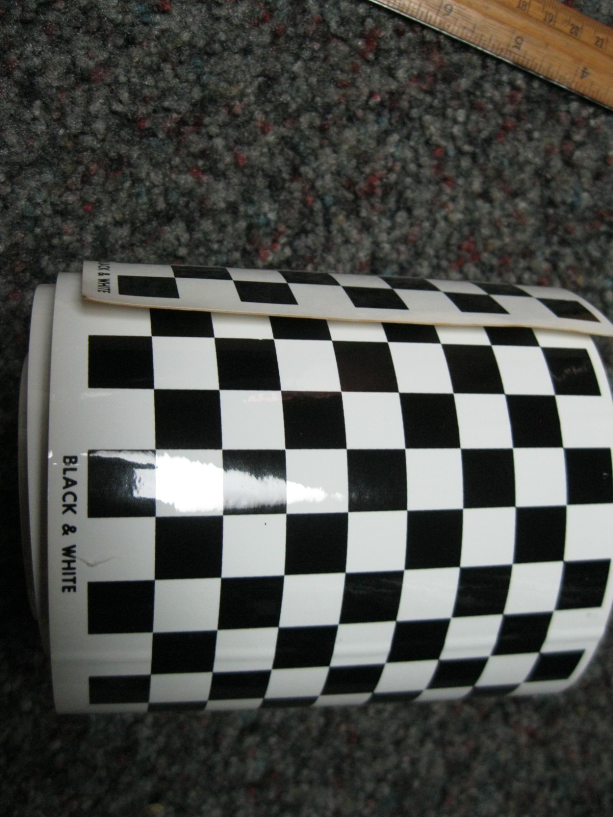 Checker Checkerboard Stripe Decal Vinyl Sticker 4 15/16" x 35 15/16"