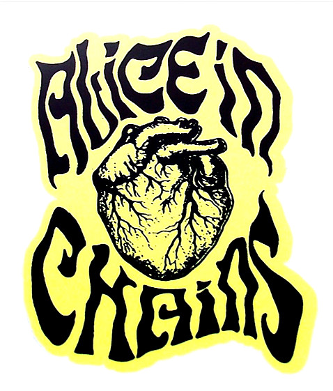 ALICE IN CHAINS – Logo LARGE Die Cut Sticker Decal Official Metal Grunge Bands