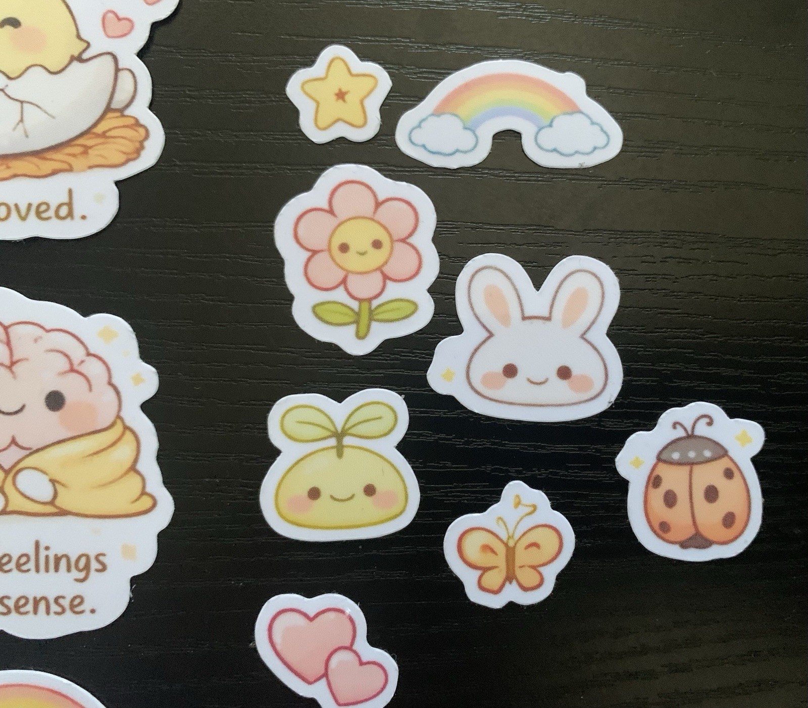 Cute Mental Health Affirmation Stickers – Gentle Therapy Reminders