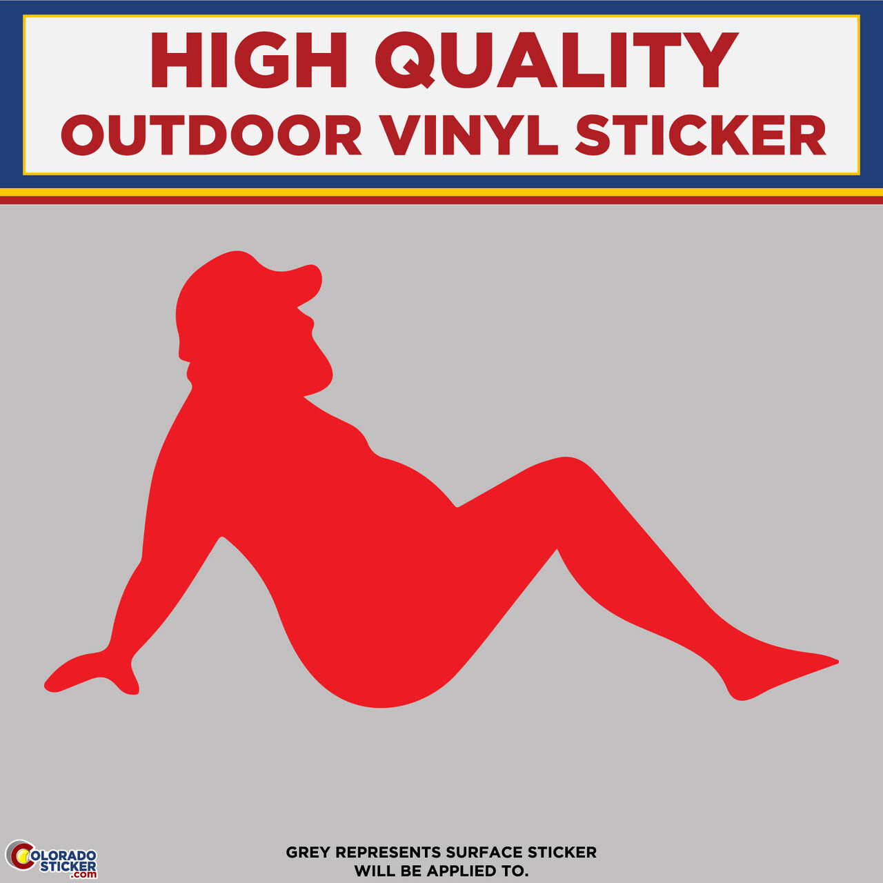 Dad Bod Die Cut, High Quality Vinyl Stickers