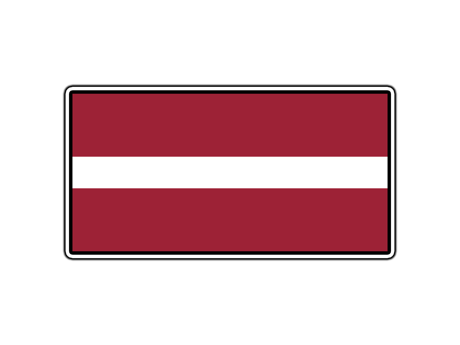 Latvia Flag World Country Sticker Waterproof Vinyl Decal Die-Cut Car Laptop