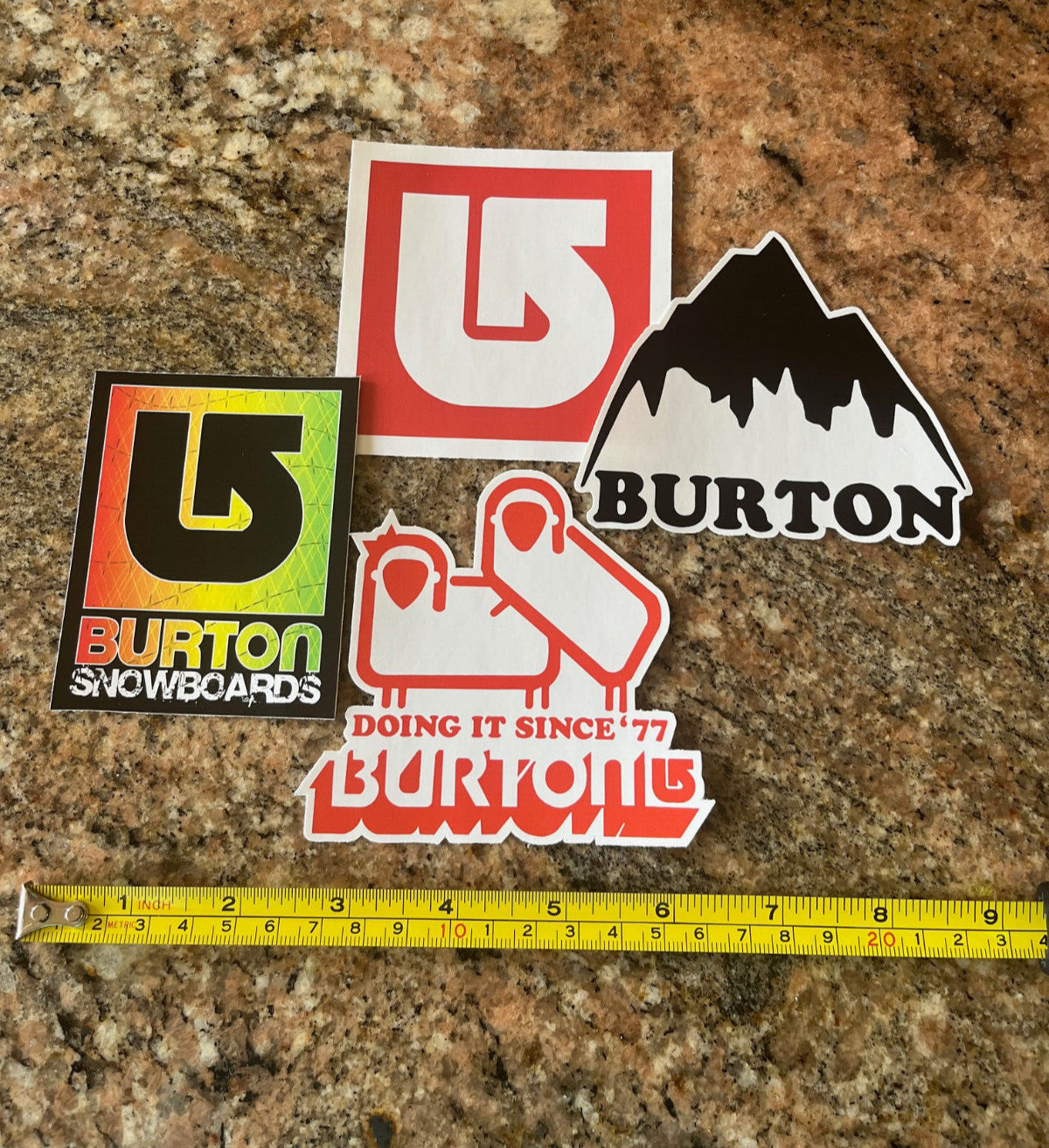 Burton Sticker Pack / Lot – 10 Ski Snowboard vinyl decals
