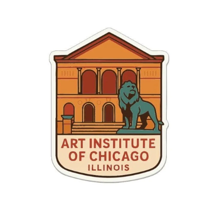 Art Institute of Chicago Illinois Iron On Heat Transfer Vinyl HTV Symbolic