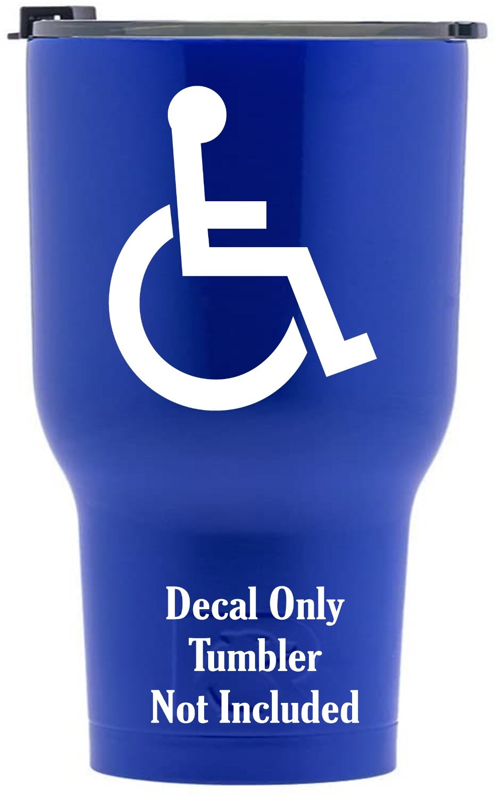 Handicap Wheelchair Symbol Vinyl Decal, Wheelchair Disabled Sticker for Car Wind