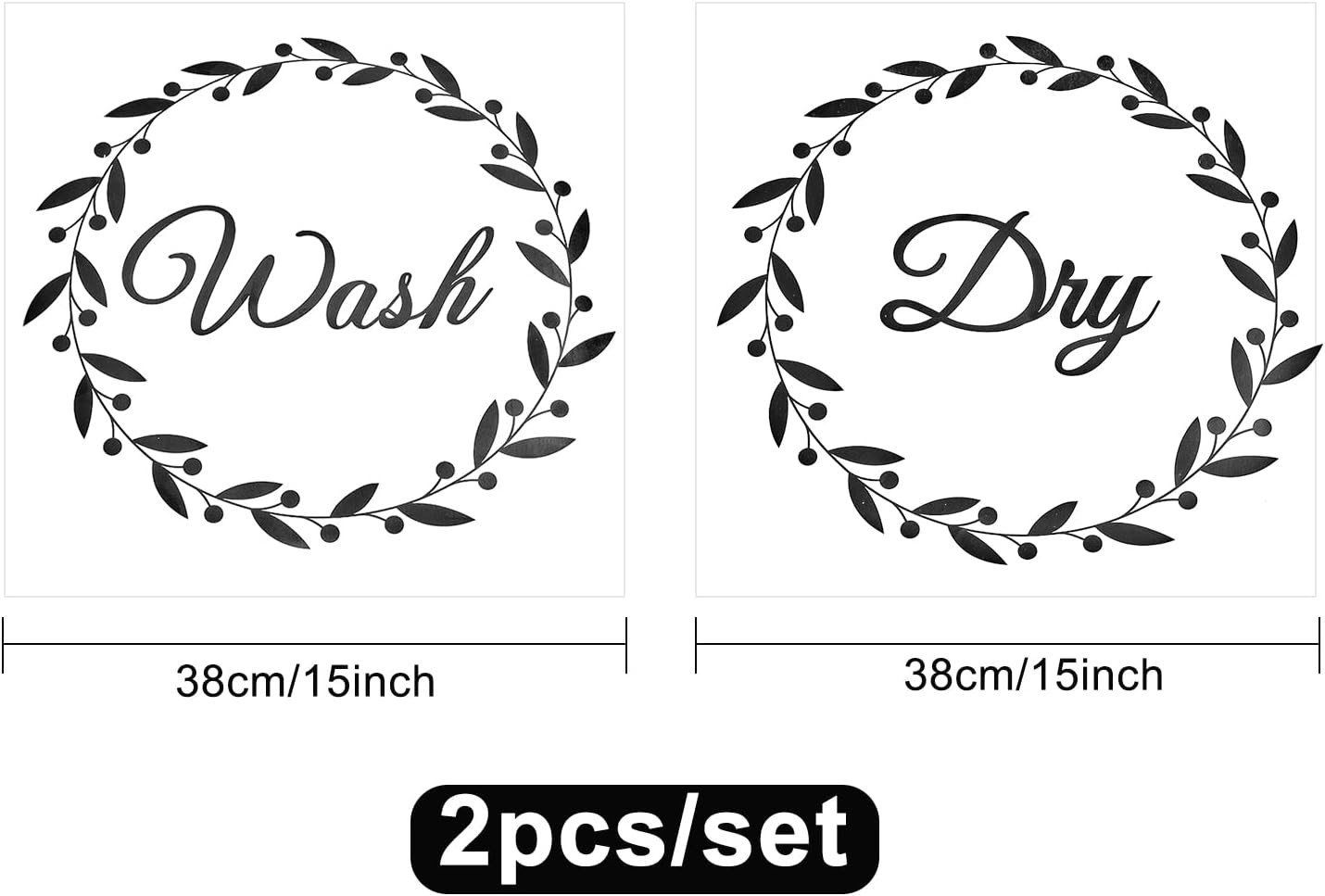 Laundry Room Decals Washer and Dryer Decals Wash Dry Wall Stickers Decor Viny…