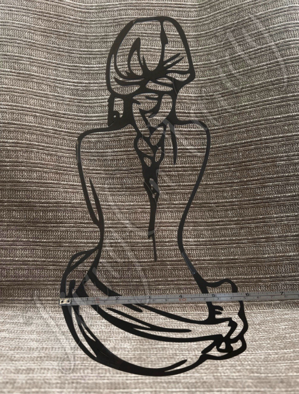 Metal Wall Decor – Silhouette of Woman w/ Braid