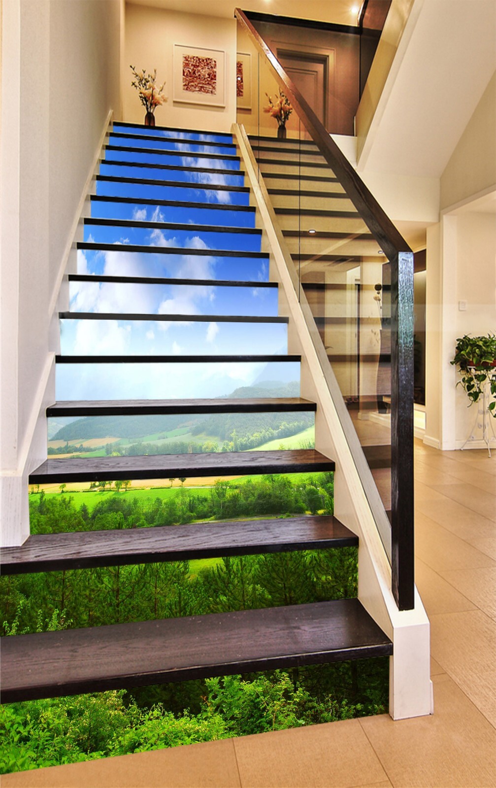 3D Green Woods AZ816 Stair Risers Decoration Mural Vinyl Wallpaper Kay