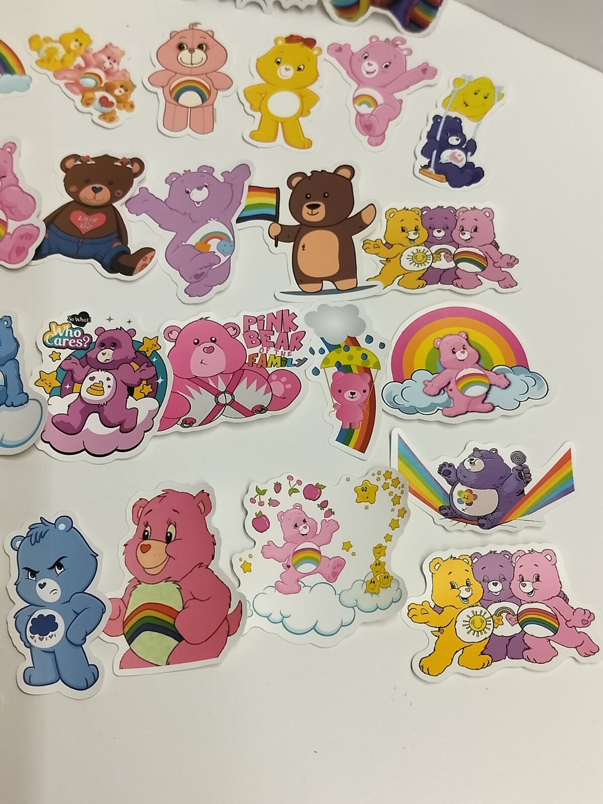 TEDDY BEAR Vinyl Stickers~SUNSHINE Grumpy RAINBOW Care Teddybear VINYL (#25758)