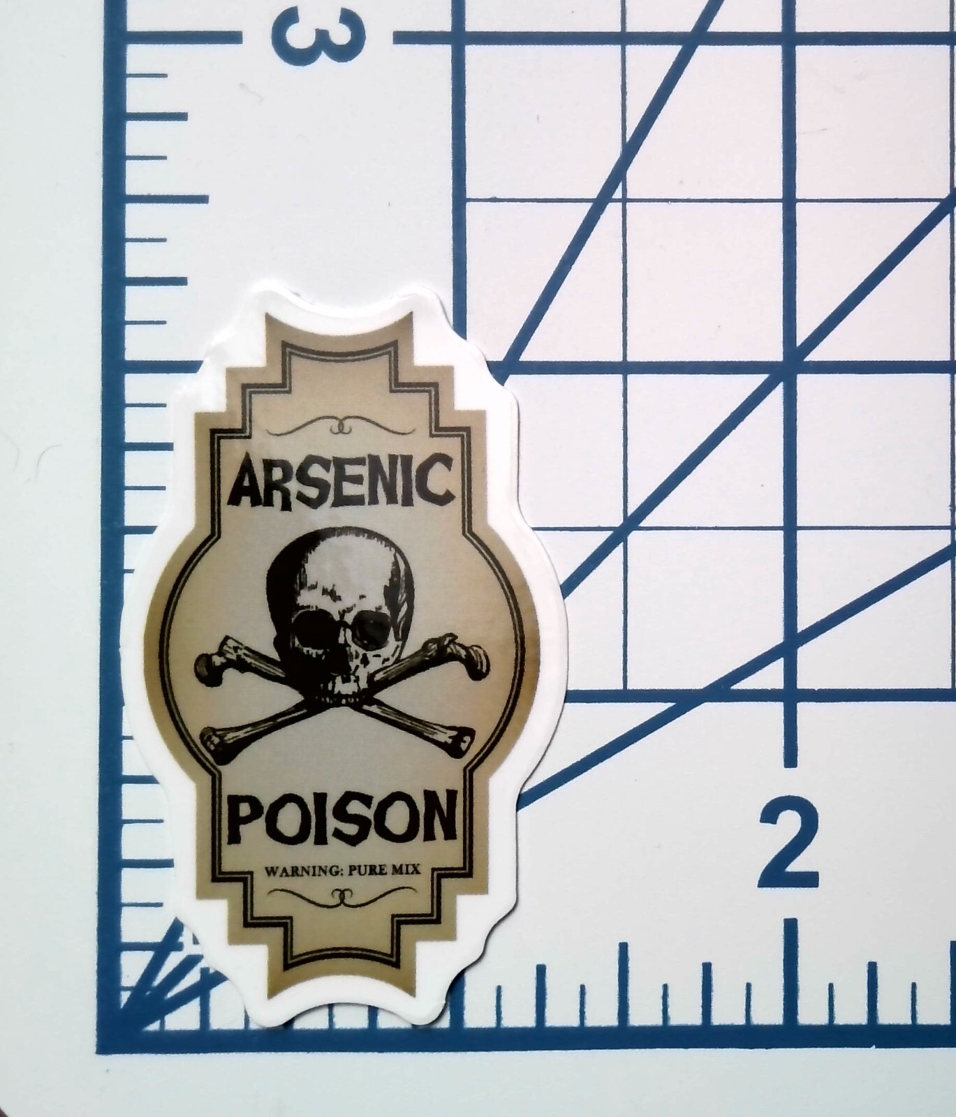 Arsenic Poison Vinyl Sticker Goth Apothecary Journal Scrapbook Die Cut Gothic
