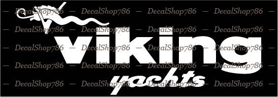 Viking Yachts – Outdoor Sports – Vinyl Die-Cut Peel N' Stick Decal/Sticker