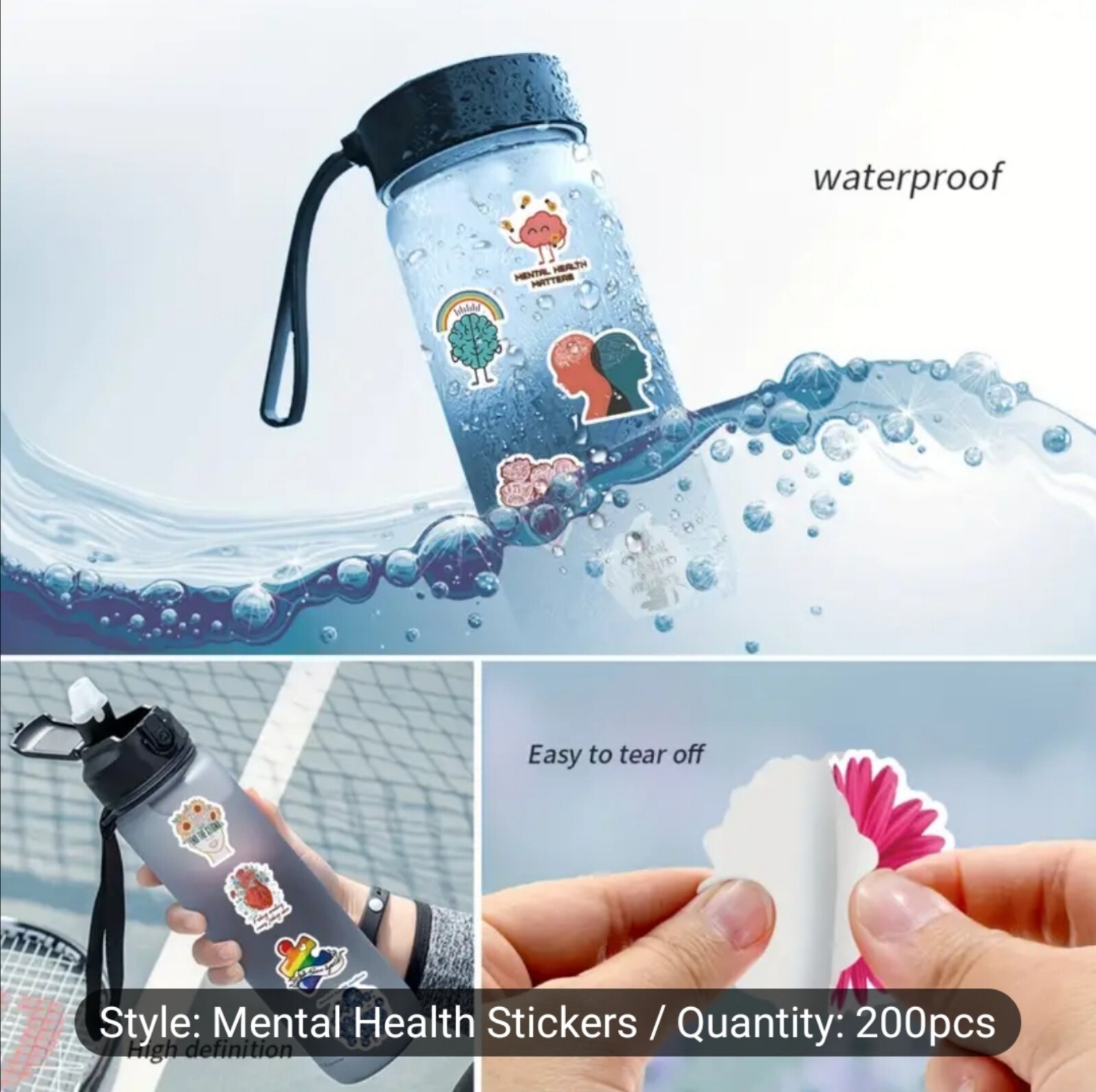 20 PCS Mental Health Inspirational Stickers BRAND NEW