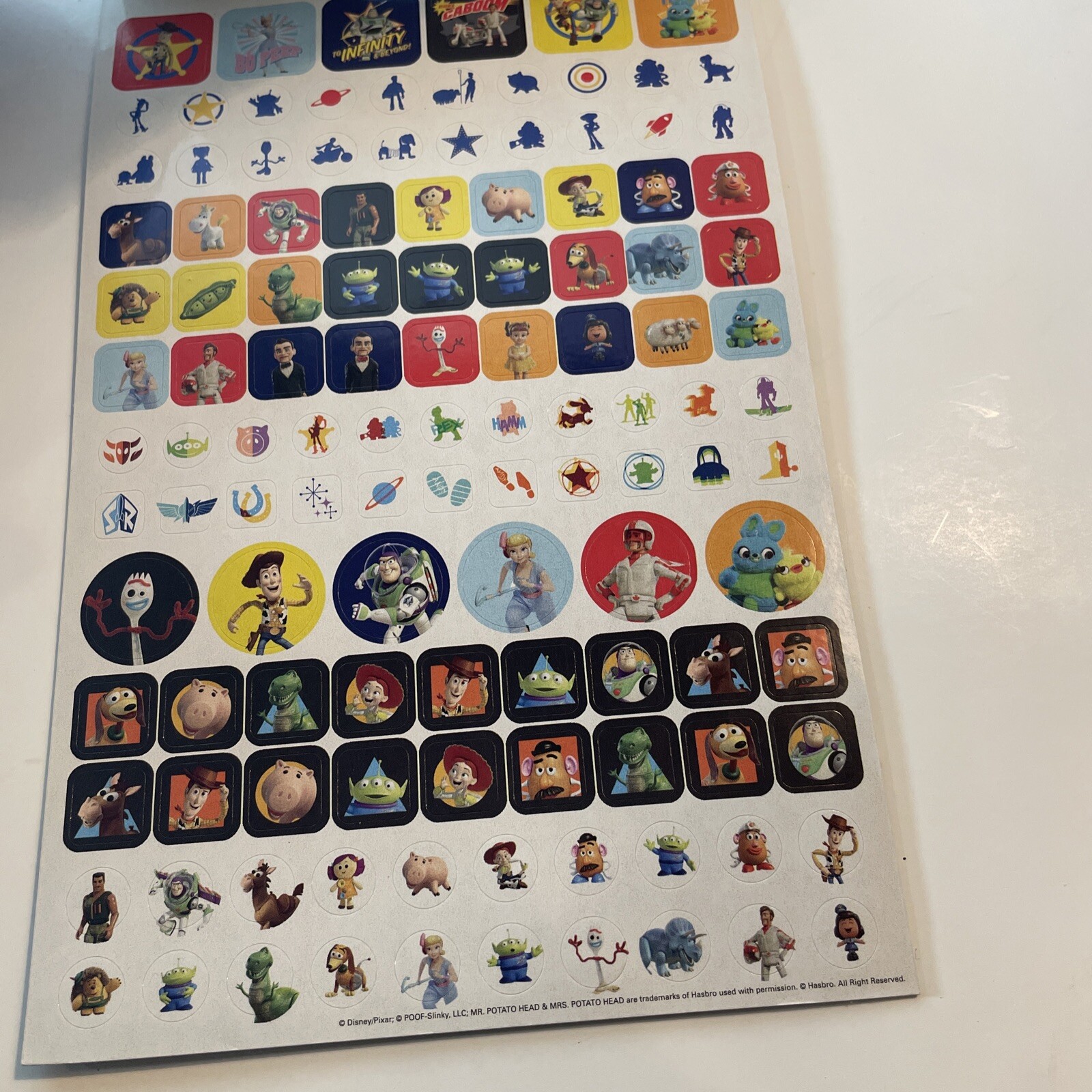 TOY STORY 4 250+ Sticker Book Disney Toy Story 4 Kids Travel Home Fun FAST SHIP!