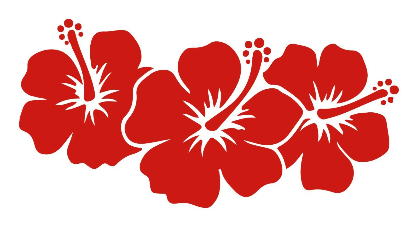 Hibiscus Vinyl Decal Sticker Car Truck SUV Window Bumper Wall Laptop Tablet