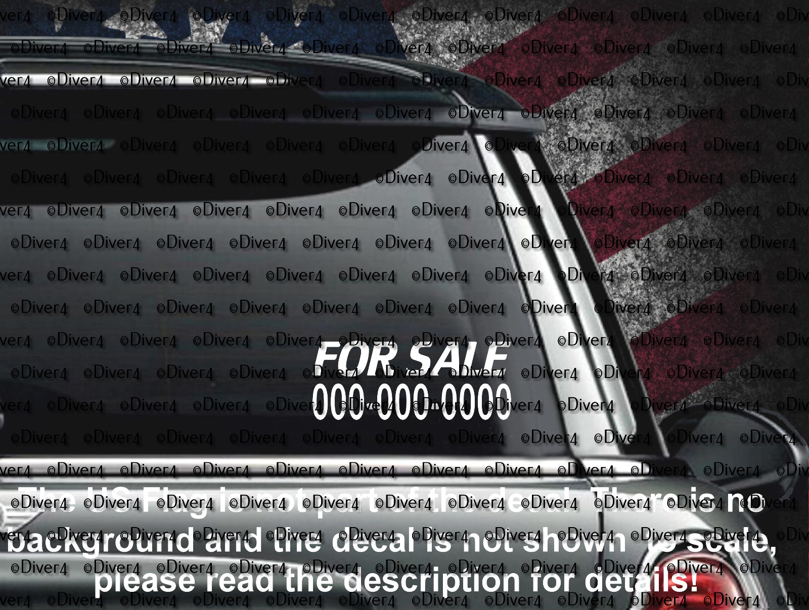 FOR SALE Custom Number Or Text Vinyl Decal USA Made US Seller