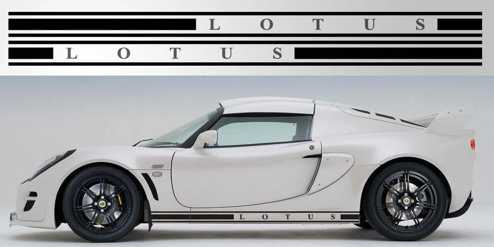 Aftermarket Lotus Exige Triple Stripe Vinyl Decals