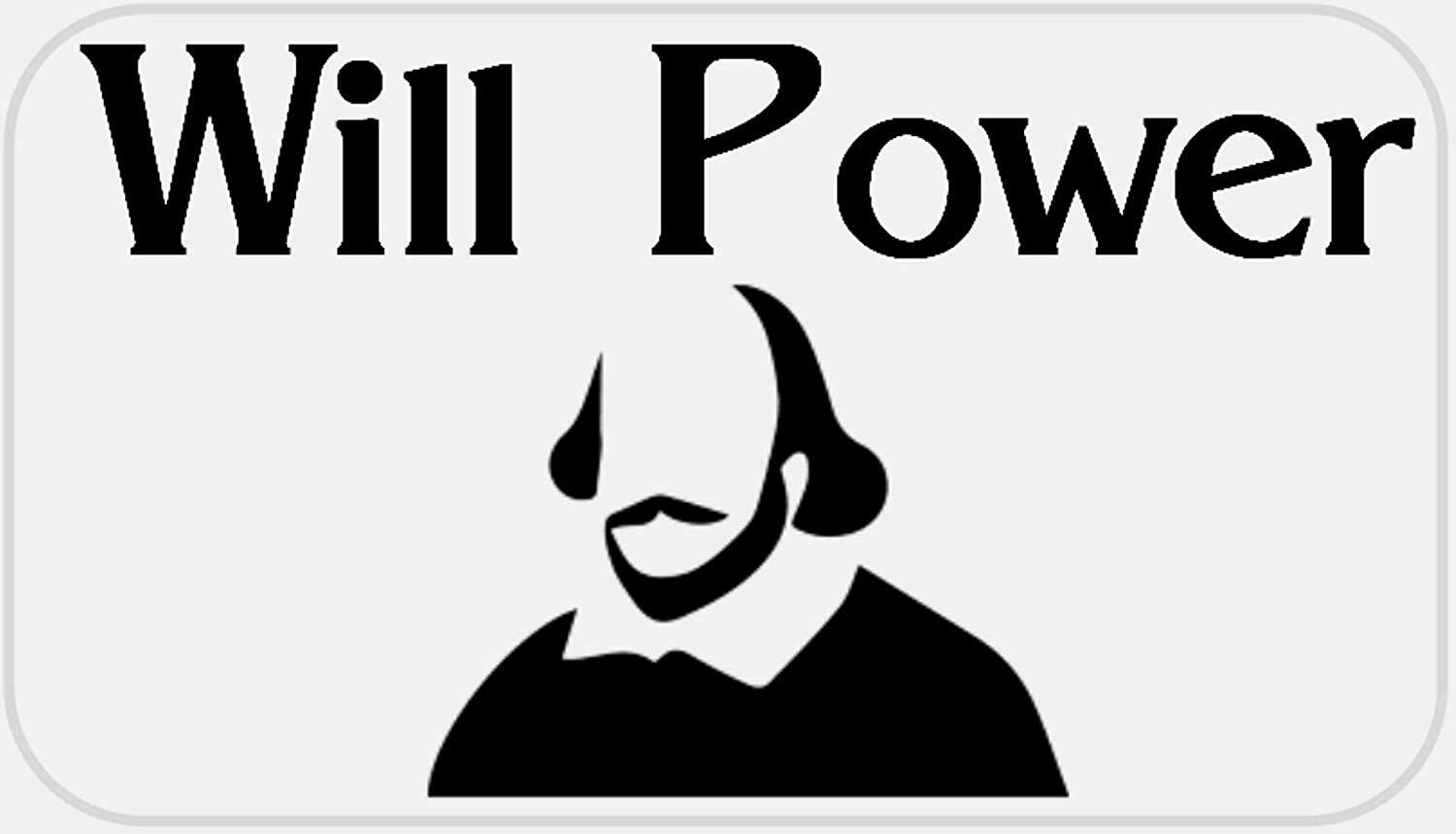 Will Power – 100 Stickers Pack 2.25 x 1.25 inches – William Shakespeare Teacher