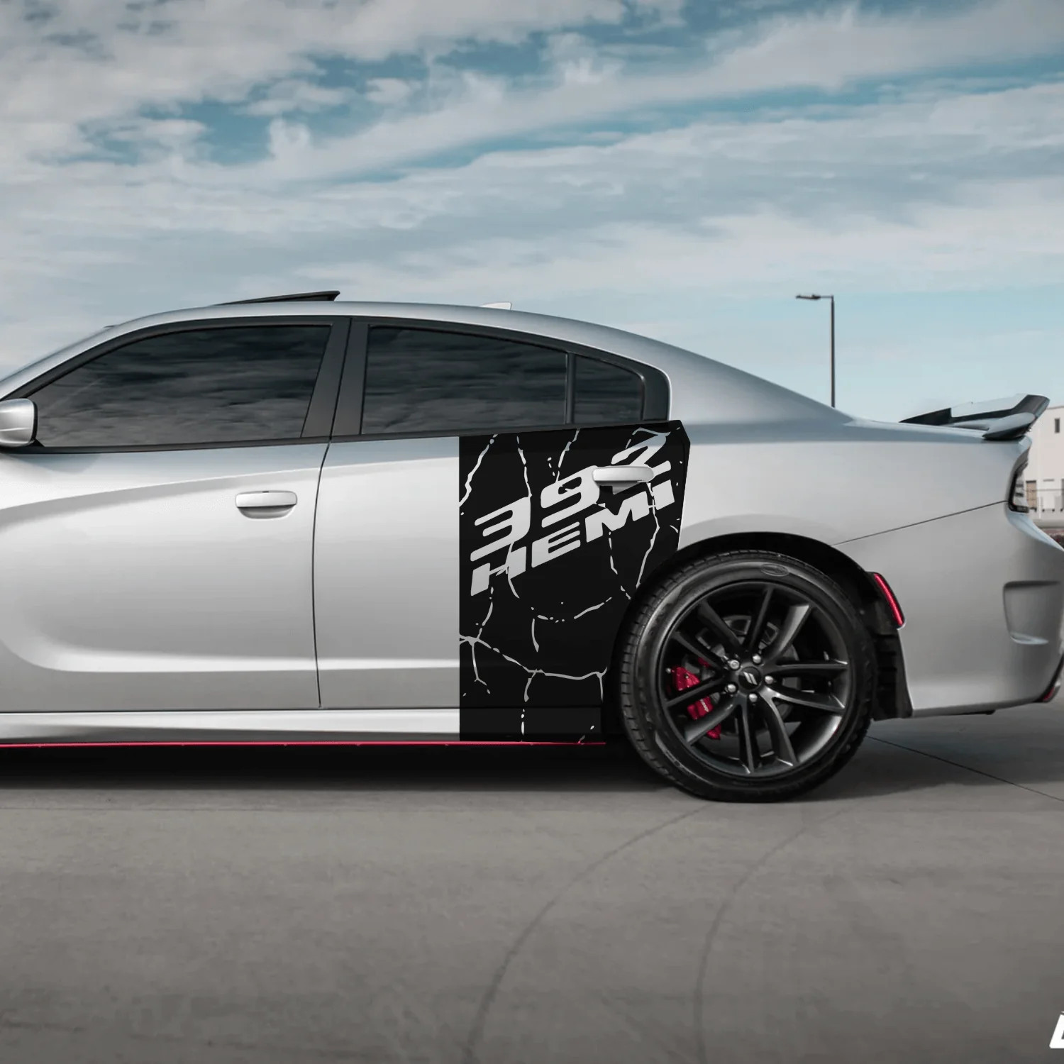 Aftermarket 392 Super Bee Scat Pack Side Stripe Decal Set – 2-Pack for 2015–2023