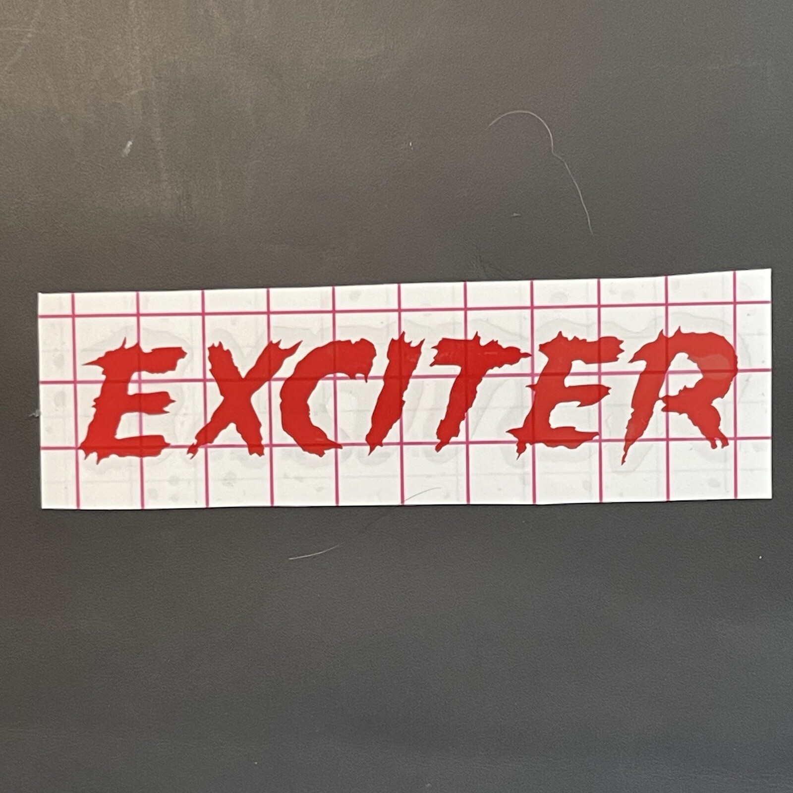 Exciter Logo Vinyl Sticker Decal Heavy Metal Band Car Bumper Overkill Church