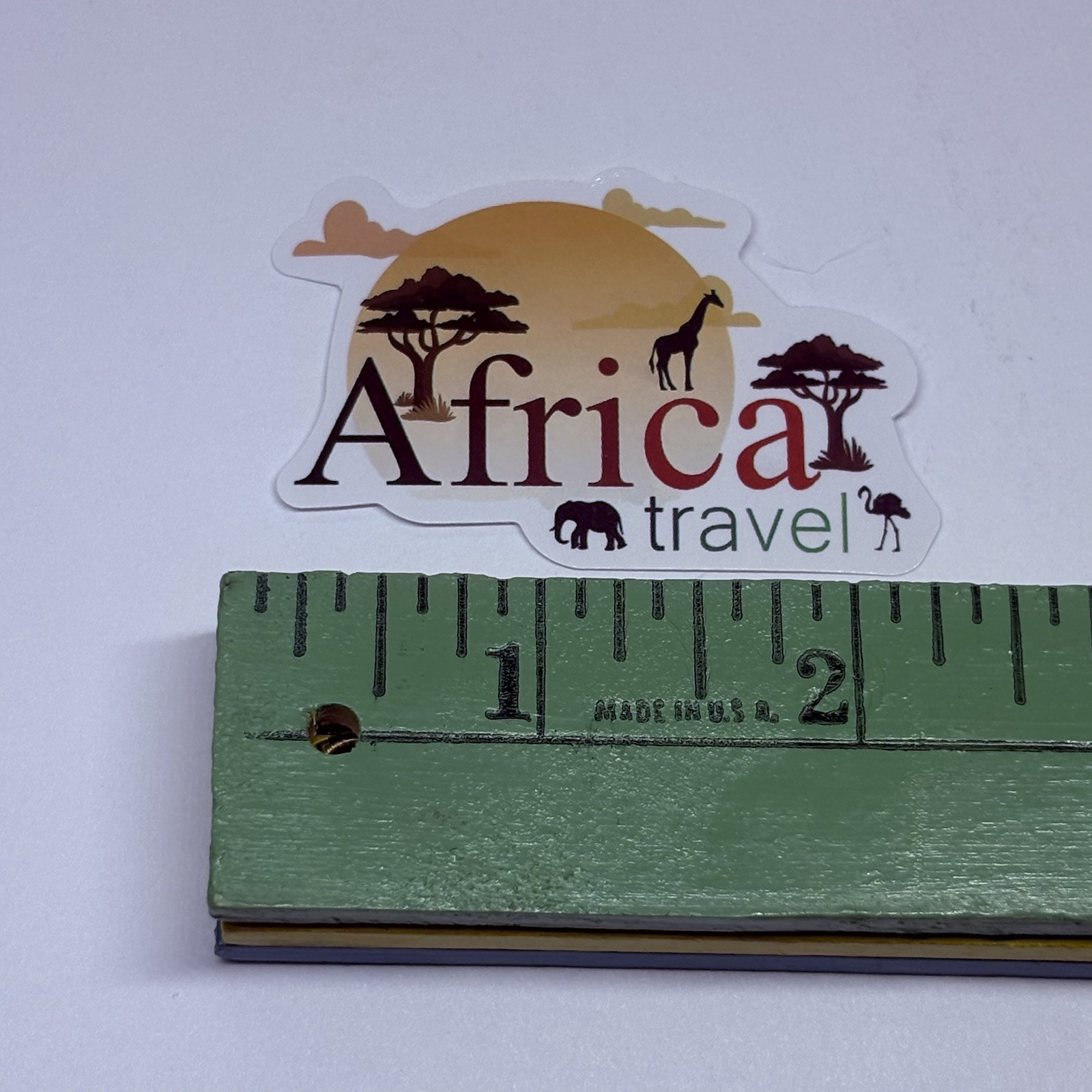 Africa Safari Sticker Giraffe Trees Travel Art Decal Vinyl Country Souvenir Tc9