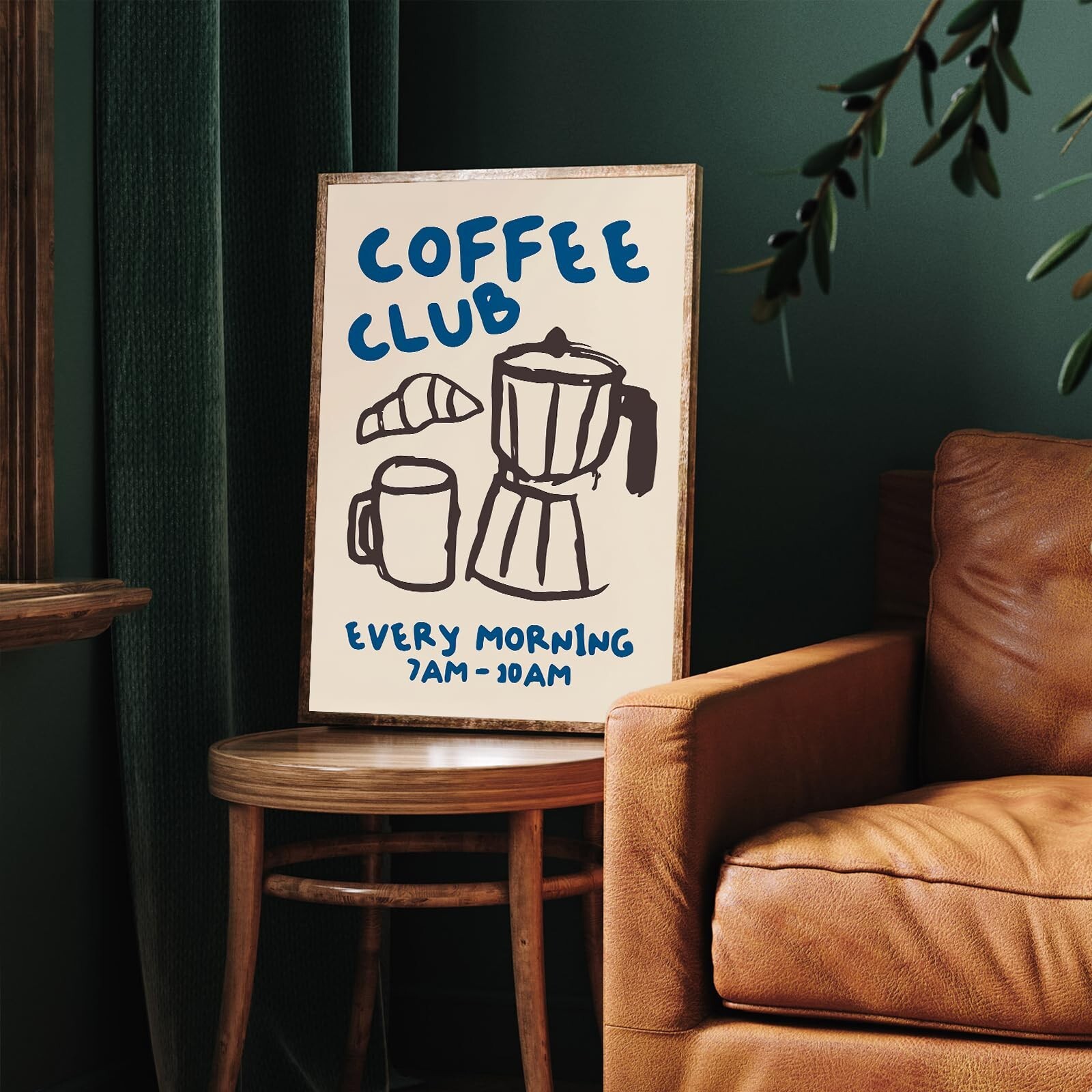 Kitchen Canvas Wall Art – Funky Kitchen Pictures, Vintage Coffee Artwork, Mod…